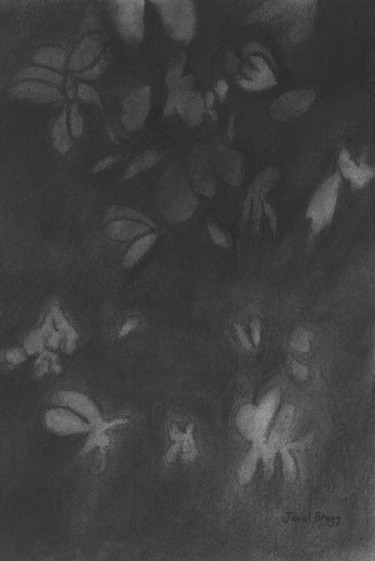 Malerei mit dem Titel "Flower Garden in Ch…" von Janel Bragg, Original-Kunstwerk, Andere