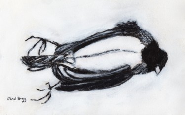 Pittura intitolato "Dead Bird by my Sta…" da Janel Bragg, Opera d'arte originale