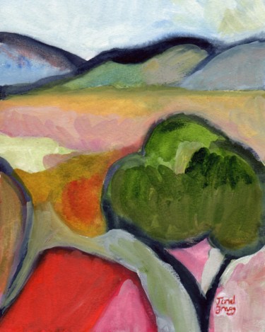 Peinture intitulée "Ode to Gabriele Mun…" par Janel Bragg, Œuvre d'art originale, Aquarelle