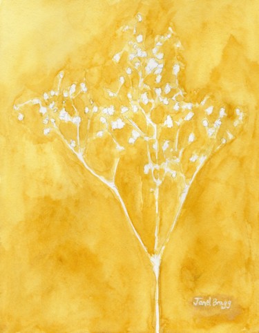 Pittura intitolato "Floral from Sheely'…" da Janel Bragg, Opera d'arte originale, Acquarello