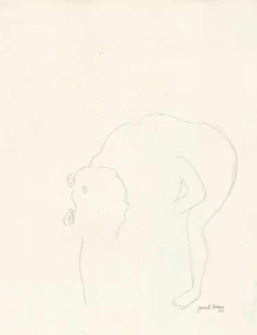 Dessin intitulée "Figure Short Pose" par Janel Bragg, Œuvre d'art originale, Graphite