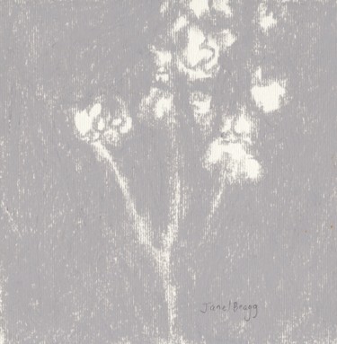 Painting titled "Baby's Breath in Do…" by Janel Bragg, Original Artwork, Pastel