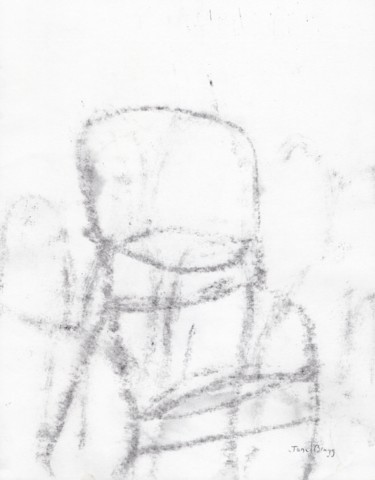 Рисунок под названием "Faintly Lightly in…" - Janel Bragg, Подлинное произведение искусства, Древесный уголь