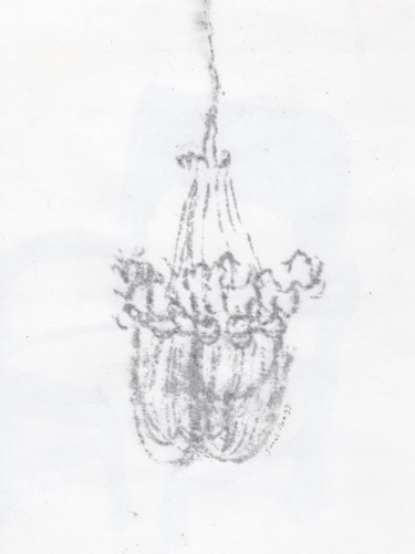 Disegno intitolato "Faintly Lightly in…" da Janel Bragg, Opera d'arte originale, Carbone