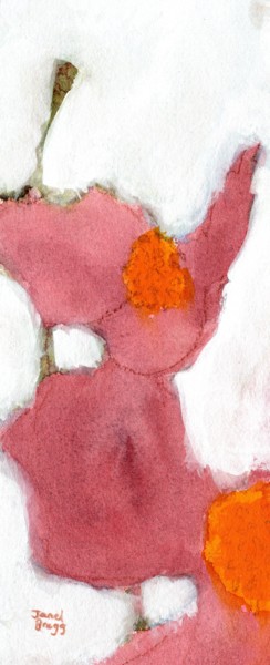 Painting titled "Floral from David's…" by Janel Bragg, Original Artwork, Watercolor
