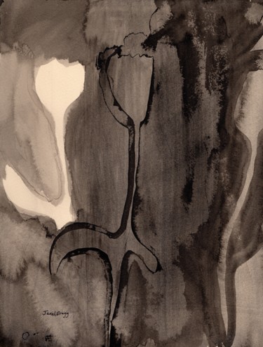 제목이 "Tulips in Sepia"인 미술작품 Janel Bragg로, 원작, 잉크