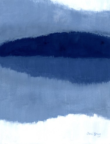 Peinture intitulée "Abstract with San J…" par Janel Bragg, Œuvre d'art originale, Aquarelle