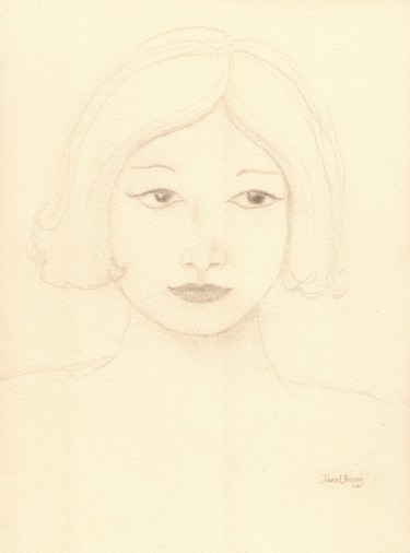 Dibujo titulada "Anna" por Janel Bragg, Obra de arte original, Lápiz