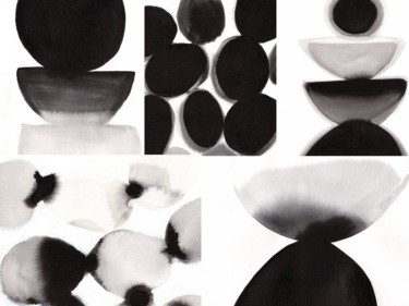 Malarstwo zatytułowany „Art in Motion Colle…” autorstwa Janel Bragg, Oryginalna praca, Atrament