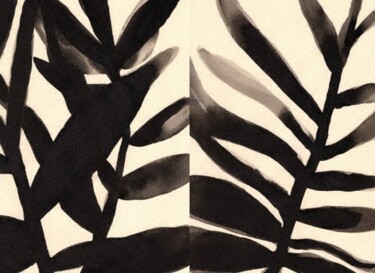 Malerei mit dem Titel "Art in Motion Branc…" von Janel Bragg, Original-Kunstwerk, Tinte