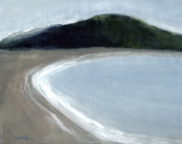 Картина под названием "Coastal Dreaming No…" - Janel Bragg, Подлинное произведение искусства, Акварель