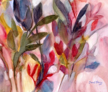 Pittura intitolato "Joy for All Seasons" da Janel Bragg, Opera d'arte originale, Acquarello