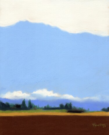 Malerei mit dem Titel "Skagit Flats Morning" von Janel Bragg, Original-Kunstwerk, Pastell