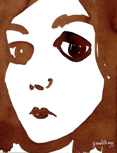 "Self Portrait as if…" başlıklı Tablo Janel Bragg tarafından, Orijinal sanat, Mürekkep