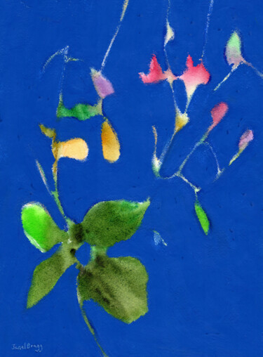 Pintura titulada "Floral Reverie in C…" por Janel Bragg, Obra de arte original, Acuarela