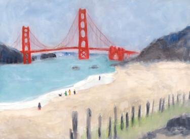 "San Francisco's Gol…" başlıklı Tablo Janel Bragg tarafından, Orijinal sanat, Suluboya