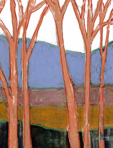 Картина под названием "Holiday Hideaway Bl…" - Janel Bragg, Подлинное произведение искусства, Пастель