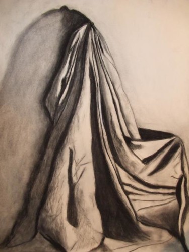 Peinture intitulée "Draped Sheet" par Janel Bragg, Œuvre d'art originale