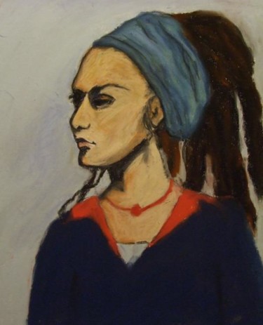 Peinture intitulée "Young Woman" par Janel Bragg, Œuvre d'art originale