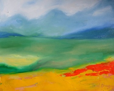 Pittura intitolato "Skagit Valley" da Janel Bragg, Opera d'arte originale, Olio