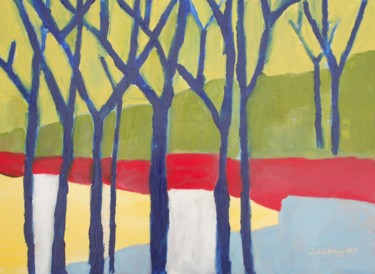 Картина под названием "Holiday Hideaway" - Janel Bragg, Подлинное произведение искусства, Масло