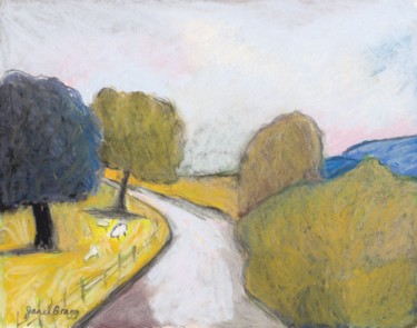 Malerei mit dem Titel "Lake District Engla…" von Janel Bragg, Original-Kunstwerk, Pastell