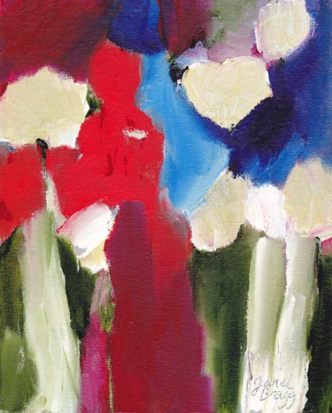 Painting titled "Bouquet" by Janel Bragg, Original Artwork, Oil