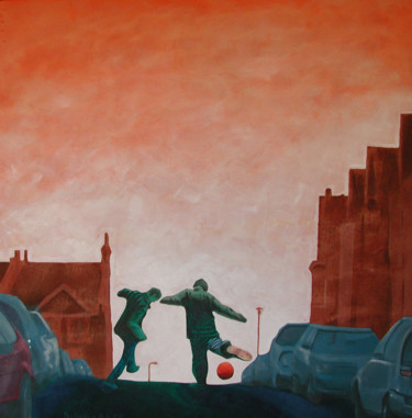 Printmaking titled "St. Andrew's Road -…" by Steve Jordan, Original Art, Acrylic