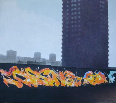 Schilderij getiteld "Sunrise" door Steve Jordan, Origineel Kunstwerk, Acryl