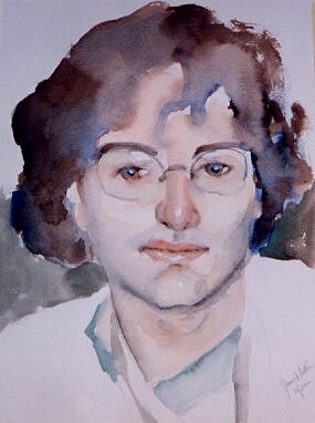 Painting titled "Portrait of Riccardo" by Janet Butler, Original Artwork