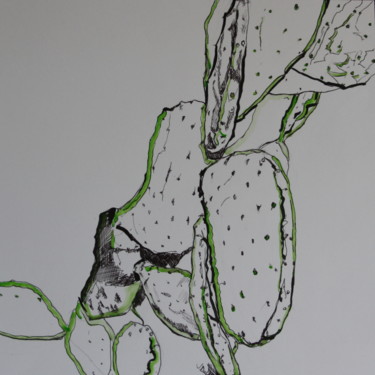 Malerei mit dem Titel "Cactus" von Janet Daldy, Original-Kunstwerk