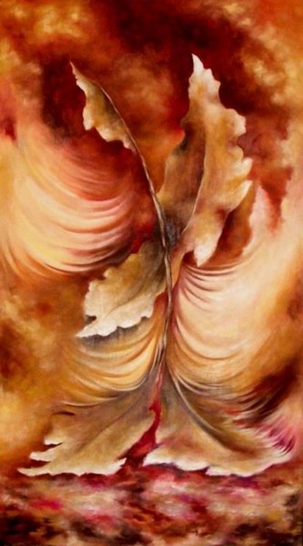 Pintura titulada "Piel de otoño" por Janeth Valdez, Obra de arte original