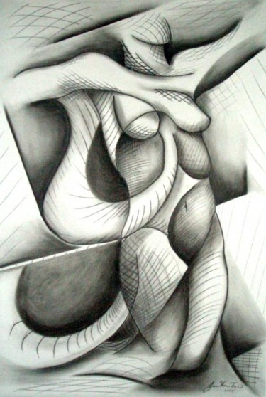 Dibujo titulada "Liposucción" por Janeth Valdez, Obra de arte original