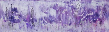 Painting titled "Frozen Purple Mix -…" by Janet Watson, Original Artwork, Acrylic