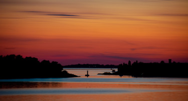 Photography titled "Sunset over Pula" by Jan Hrad, Original Artwork, Digital Photography