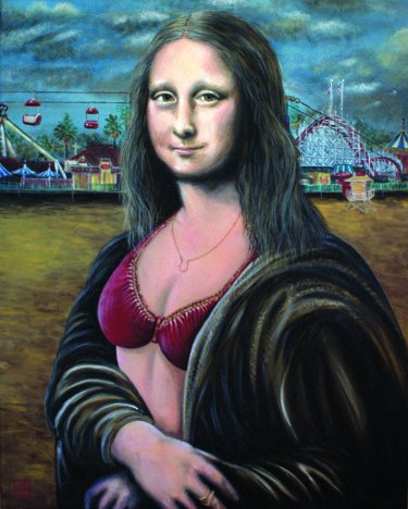 Pintura intitulada "Mona Cruz" por Janice Serilla, Obras de arte originais, Acrílico