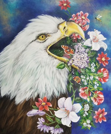 Malerei mit dem Titel "Granduer IN Nature" von Janice Serilla, Original-Kunstwerk, Acryl
