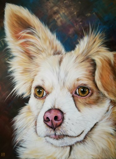 Painting titled "Wilma" by Janice Serilla, Original Artwork, Acrylic