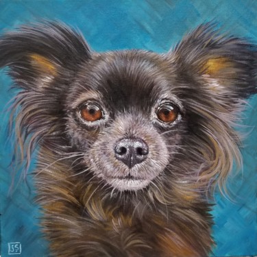 Peinture intitulée "Little Guy" par Janice Serilla, Œuvre d'art originale, Acrylique