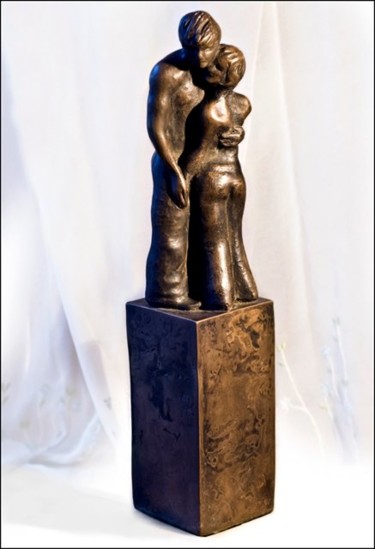 Sculpture titled "Young Love" by Janice Branley, Original Artwork, Casting
