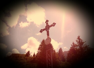 Photography titled "Croix de fer, je n'…" by Janie B., Original Artwork, Manipulated Photography