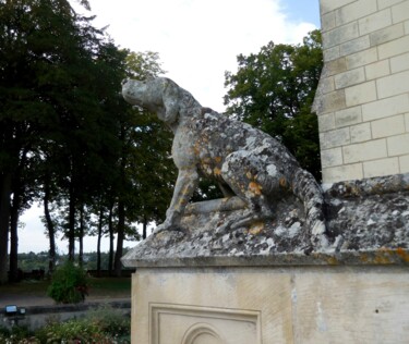 Photographie intitulée "Chiens du Logis Roy…" par Janie B., Œuvre d'art originale