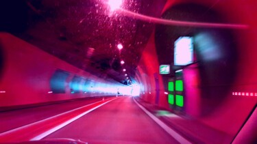 Photographie intitulée "Le tunnel.    studi…" par Janie B., Œuvre d'art originale, Photographie numérique