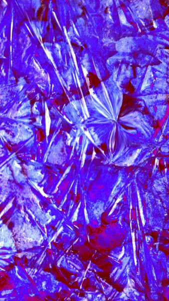 Photographie intitulée "Abstraction glacée.…" par Janie B., Œuvre d'art originale, Photographie numérique