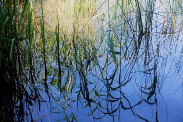 Photographie intitulée "Reflets au Lac de M…" par Janie B., Œuvre d'art originale, Photographie numérique