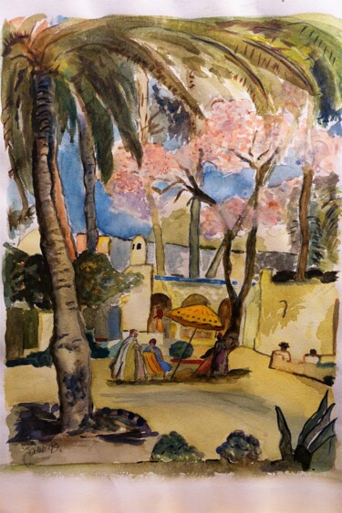 Fotografia intitulada "Sous les palmiers." por Janie B., Obras de arte originais, Fotografia digital