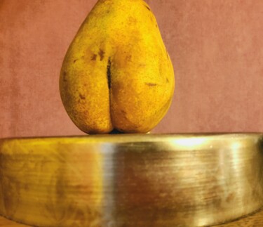 Photographie intitulée "Ceci est une poire." par Janie B., Œuvre d'art originale, Photographie numérique