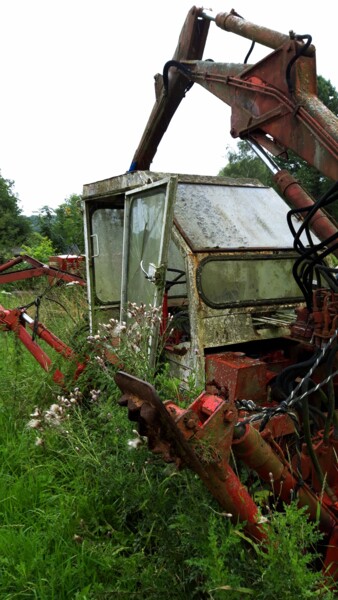 Fotografie getiteld "Le vieux tracteur r…" door Janie B., Origineel Kunstwerk, Niet gemanipuleerde fotografie