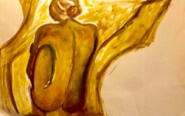 Картина под названием "Protégée." - Janie B., Подлинное произведение искусства, Масло