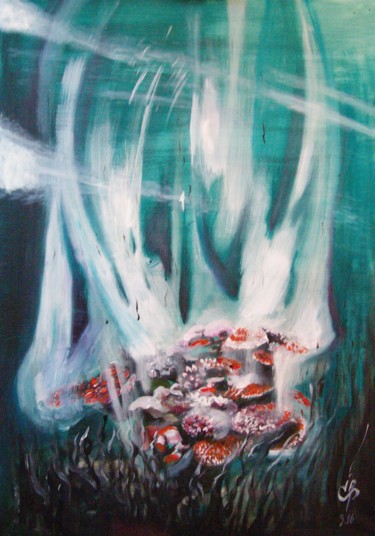 Картина под названием "Abysses" - Janie Richard, Подлинное произведение искусства, Акрил